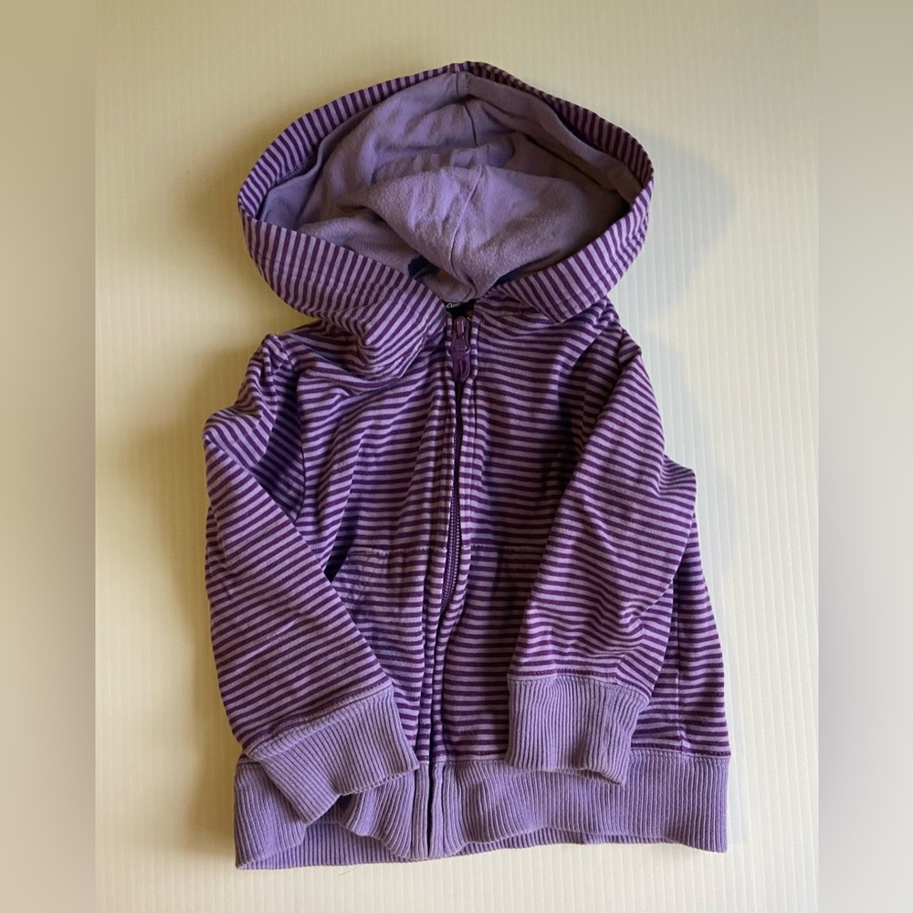 Baby Gap Size 2T Striped Full Zip Hoodie